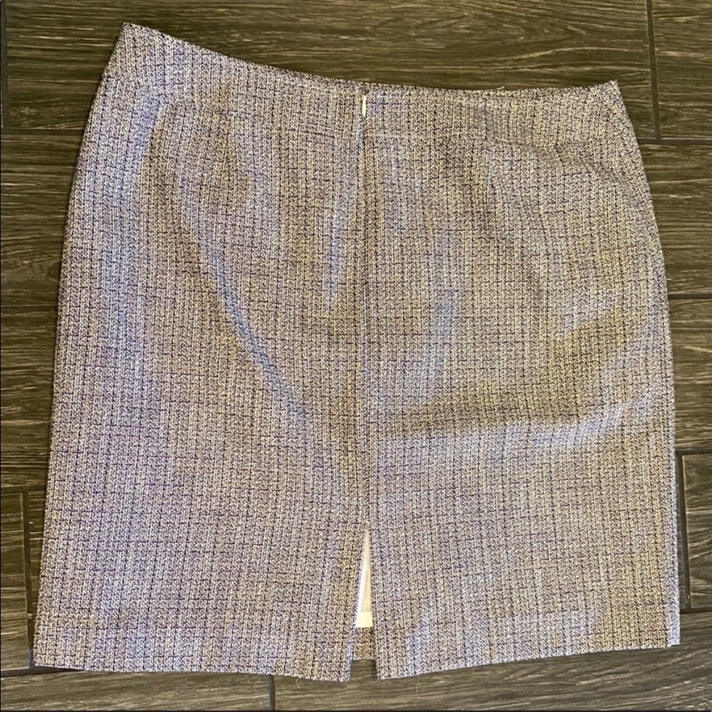 Tahari ASL Tweed Mini Skirt Size 16P Petite - Picture 5 of 6